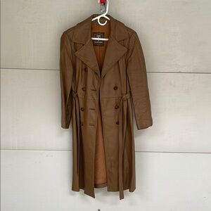 Brown Double-Breasted Trench Coat